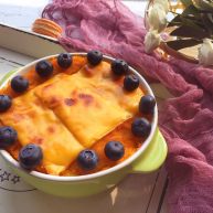 宝宝辅食12M南瓜虾仁芝士吐司布丁